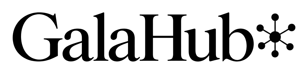 GalaHub – Einfarbig Schwarz GalaHub Logo einfarbig schwarz